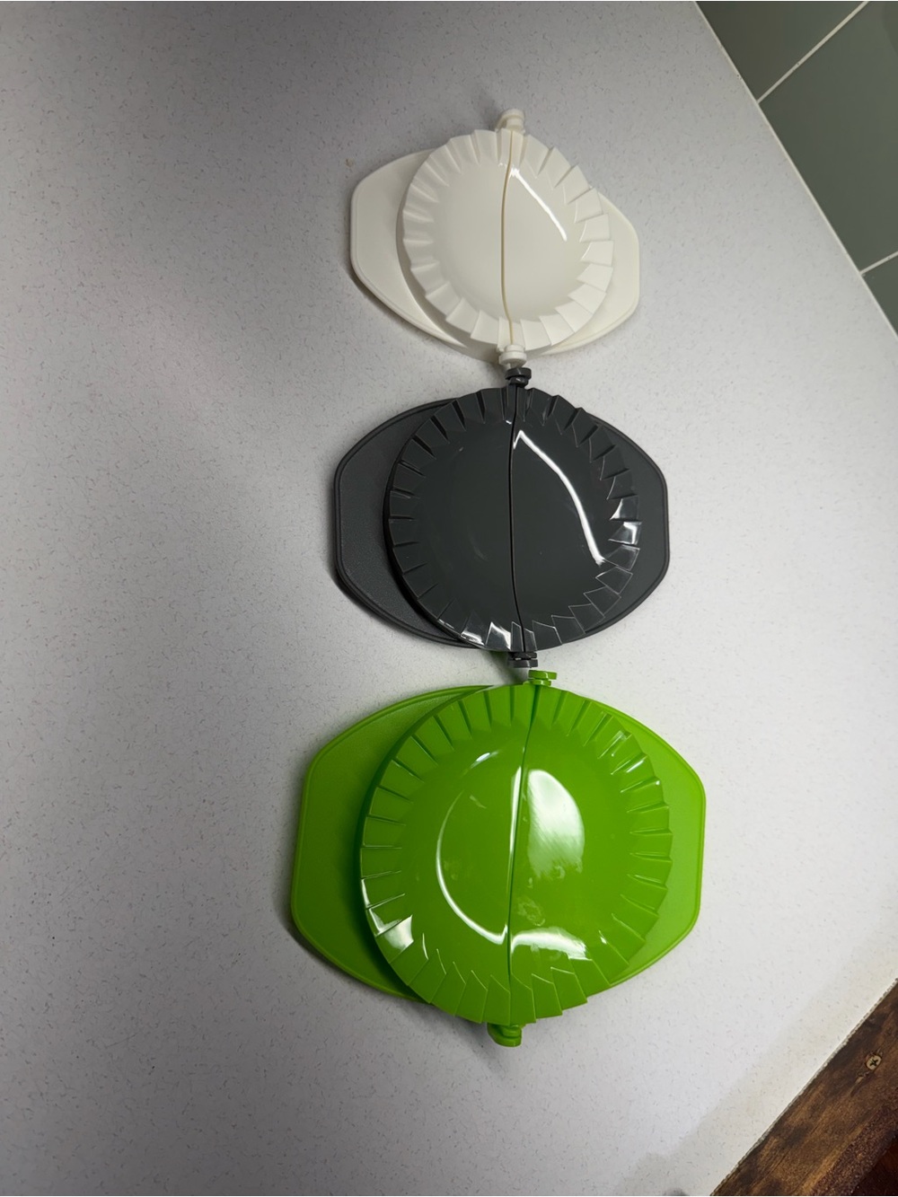 Dough press set of 3 used